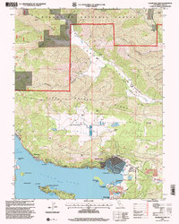 1996 Map of Clearlake Oaks, CA — High-Res | Pastmaps